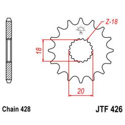 Звездочка передняя JT Sprockets (шаг 428 ) JT JTF426